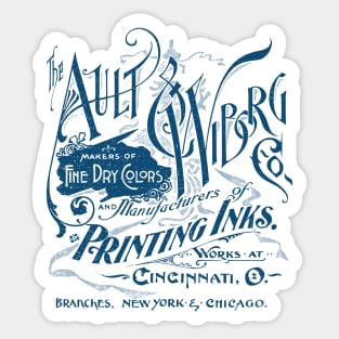 Ault & Wiborg Co. Sticker